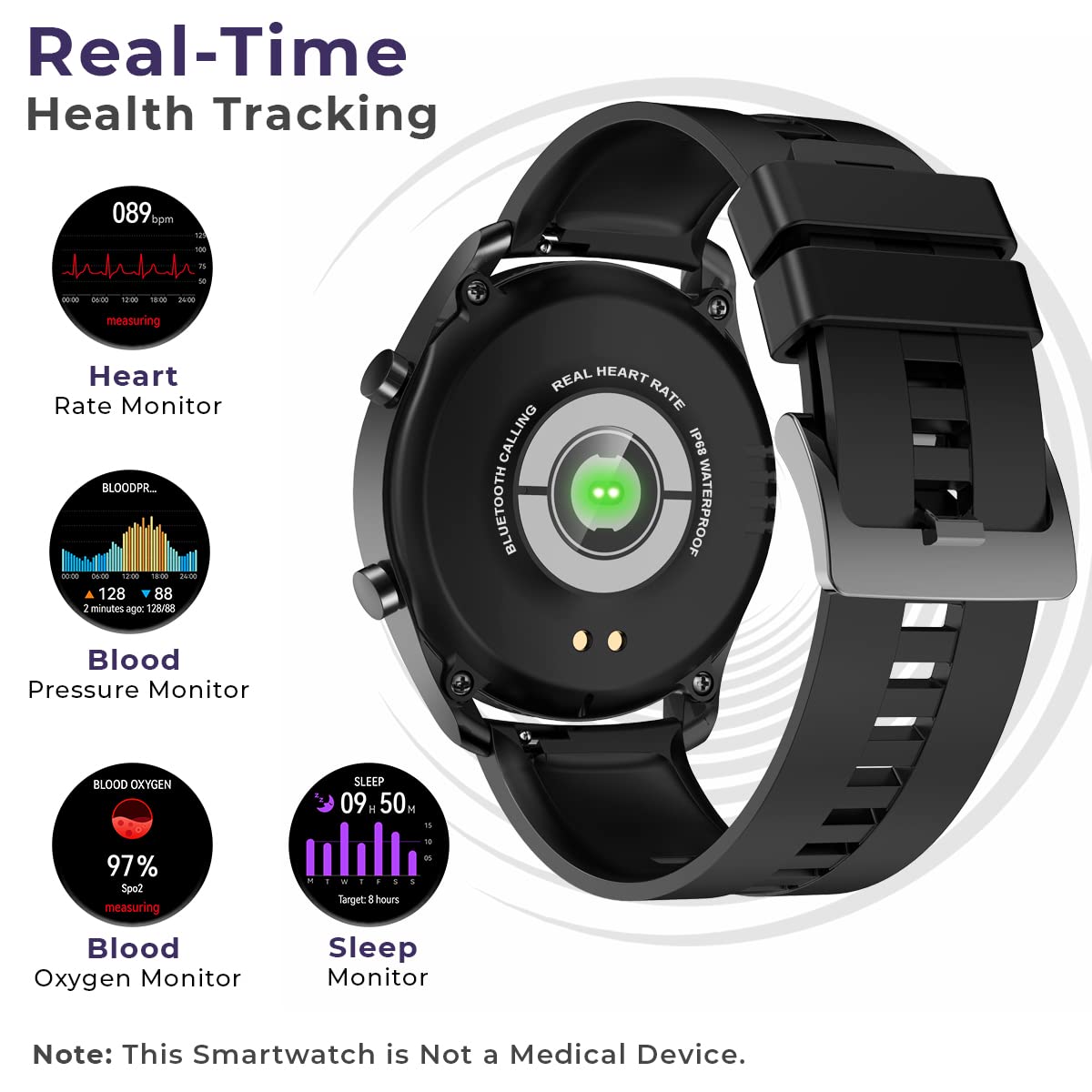 PTron Force X11P Bluetooth Calling Smartwatch 1