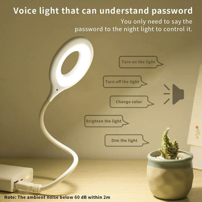 USB Intelligent Voice Control Lamp Activated Lights