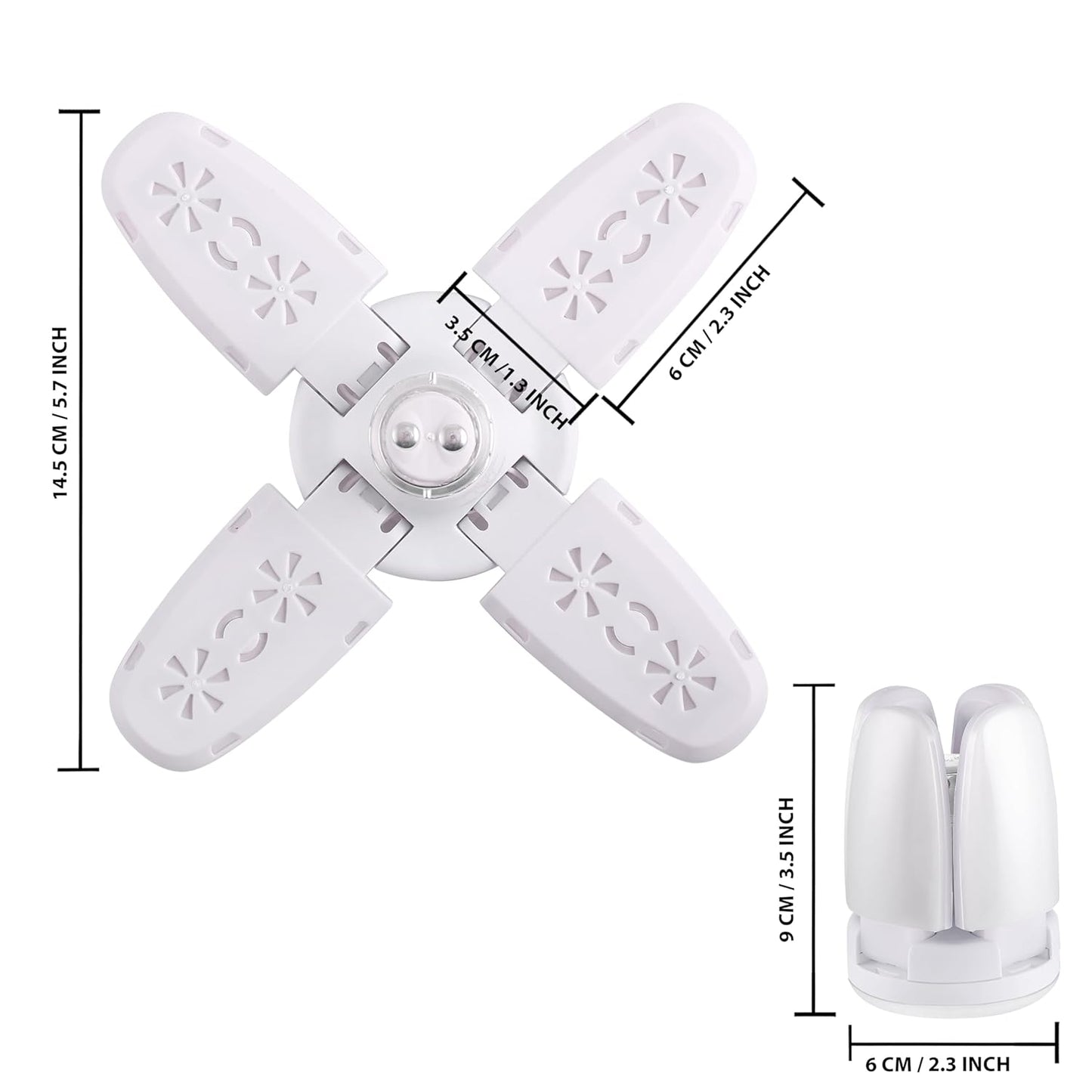 15W Fan Shape Led Bulb Upto 855% Energy Saving Ceiling Bulb Lights