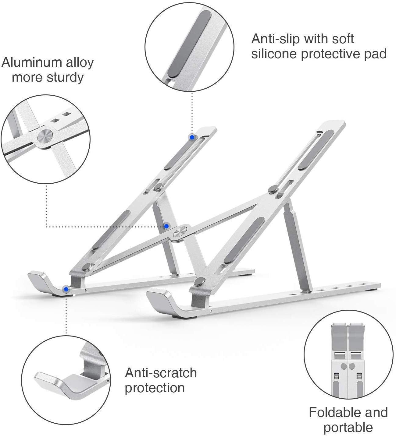 Adjustable Laptop Stand Holder Built