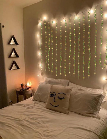 200 LED Leaf Vine Curtain Lights