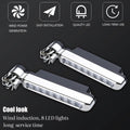 RAMPKD Universal Car Wind Power Daytime Running Light 8 LED Light External Fog Lights are Used for Car Driving Assist Light Accessories (Pack of 2)