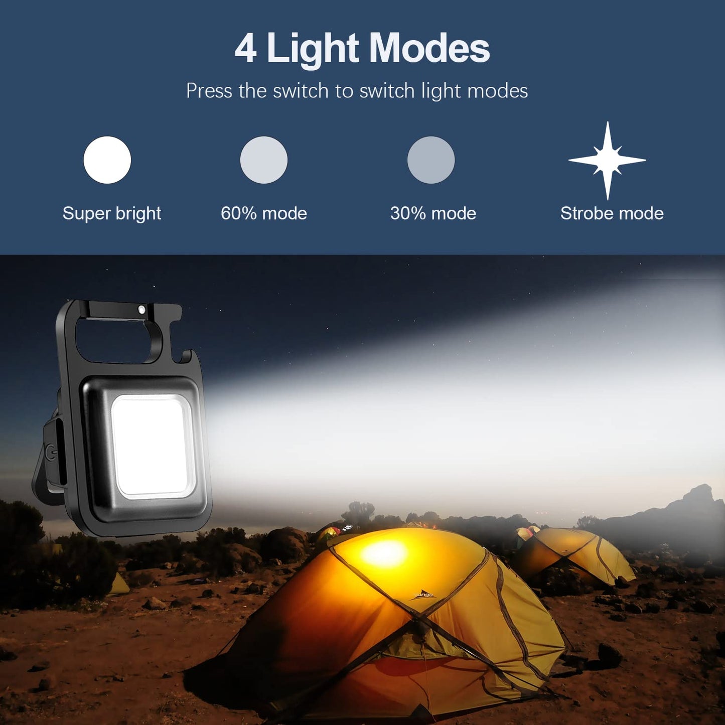 Multifunctional Keychain Mini LED Light