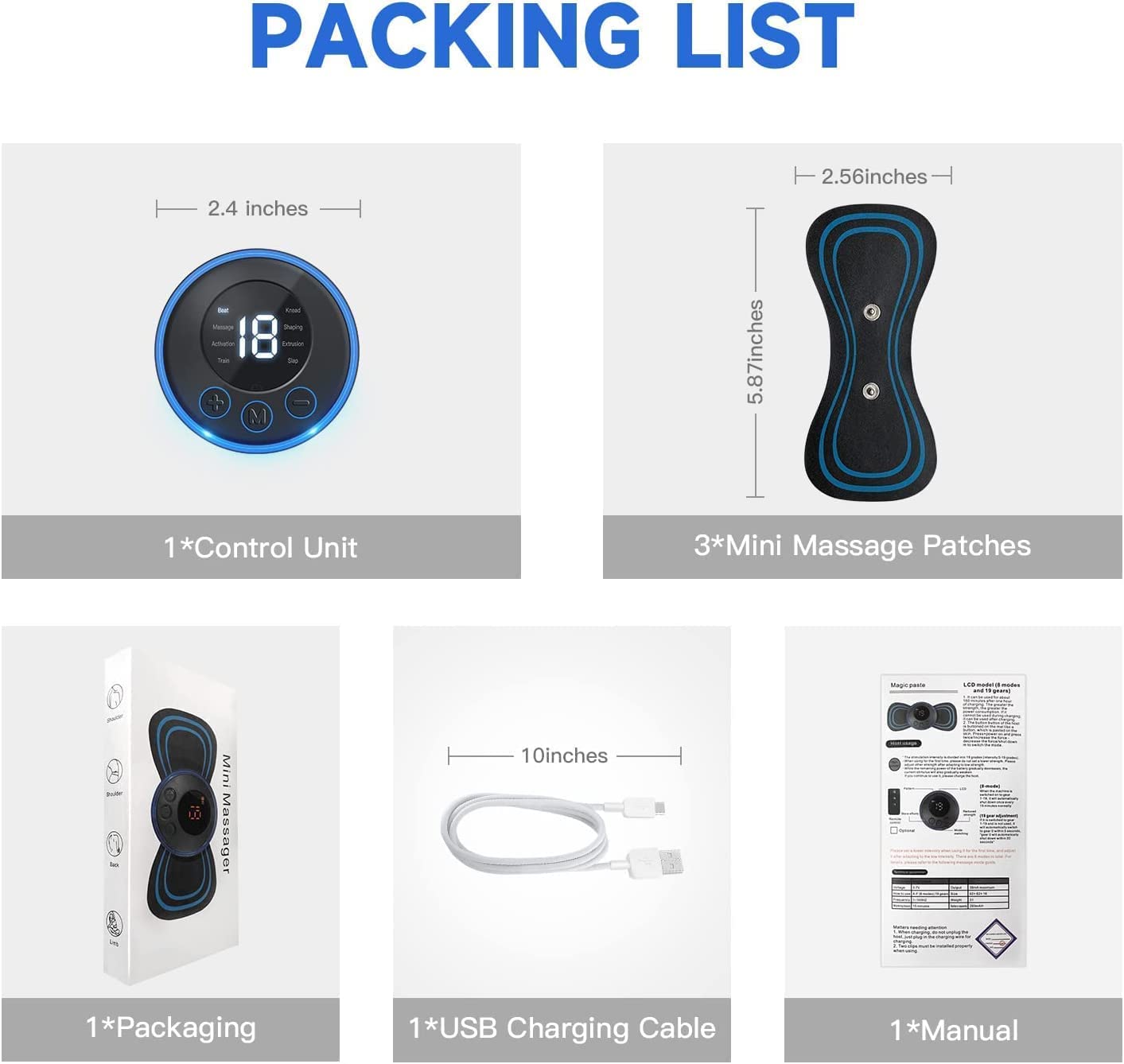 Full Body Mini Butterfly TENS Massager with 8 Mode