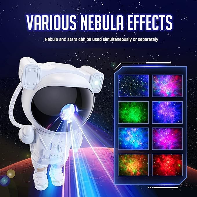 Astronaut Starry Projector 360° Adjustable Galaxy Projector Light with Remote Control Spaceman Night Light