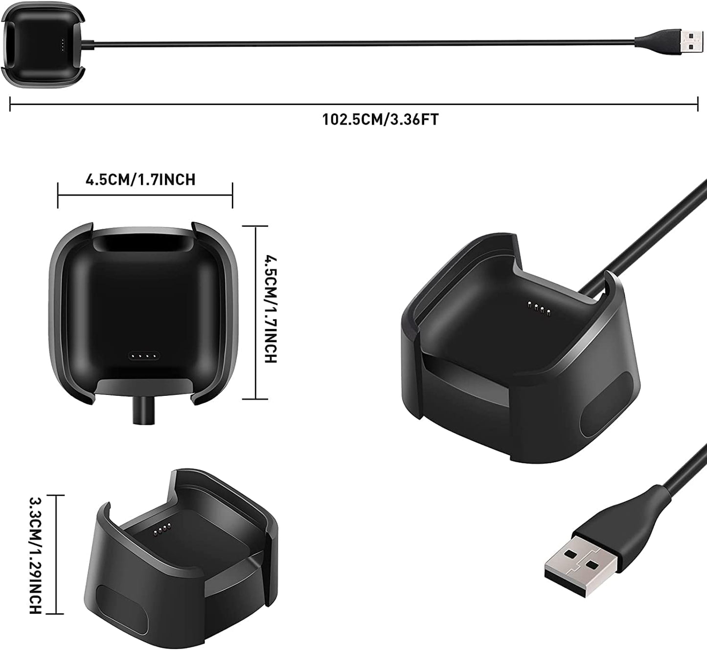 Charging Cable for Fitbit Versa 2