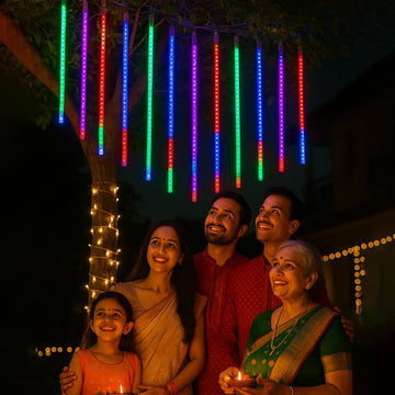 8 Meteor Shower LED Lights - RGB