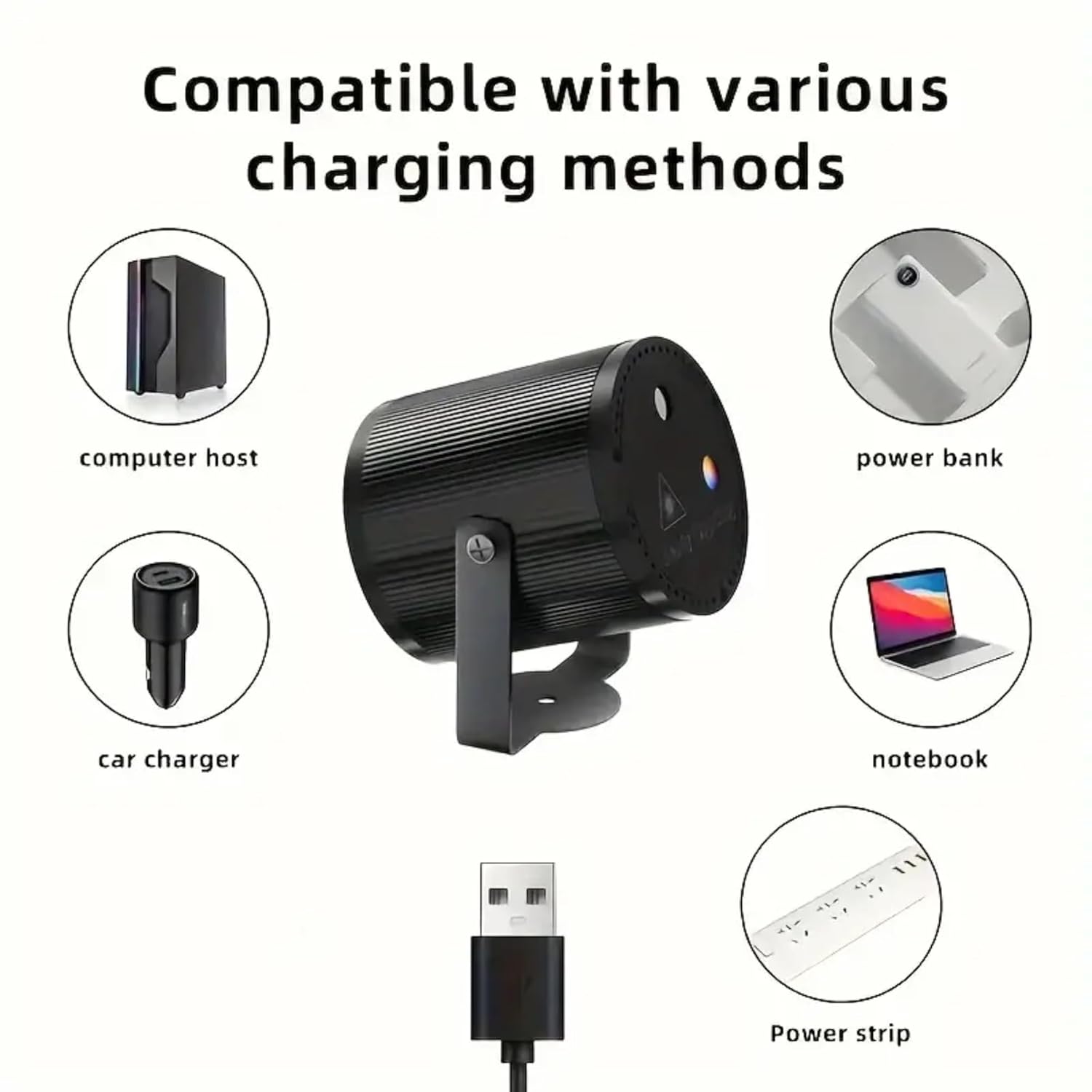 16-Pattern USB Party Laser Light