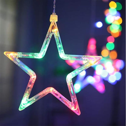 Festive Fantasy 25m Multicolored Star Curtain