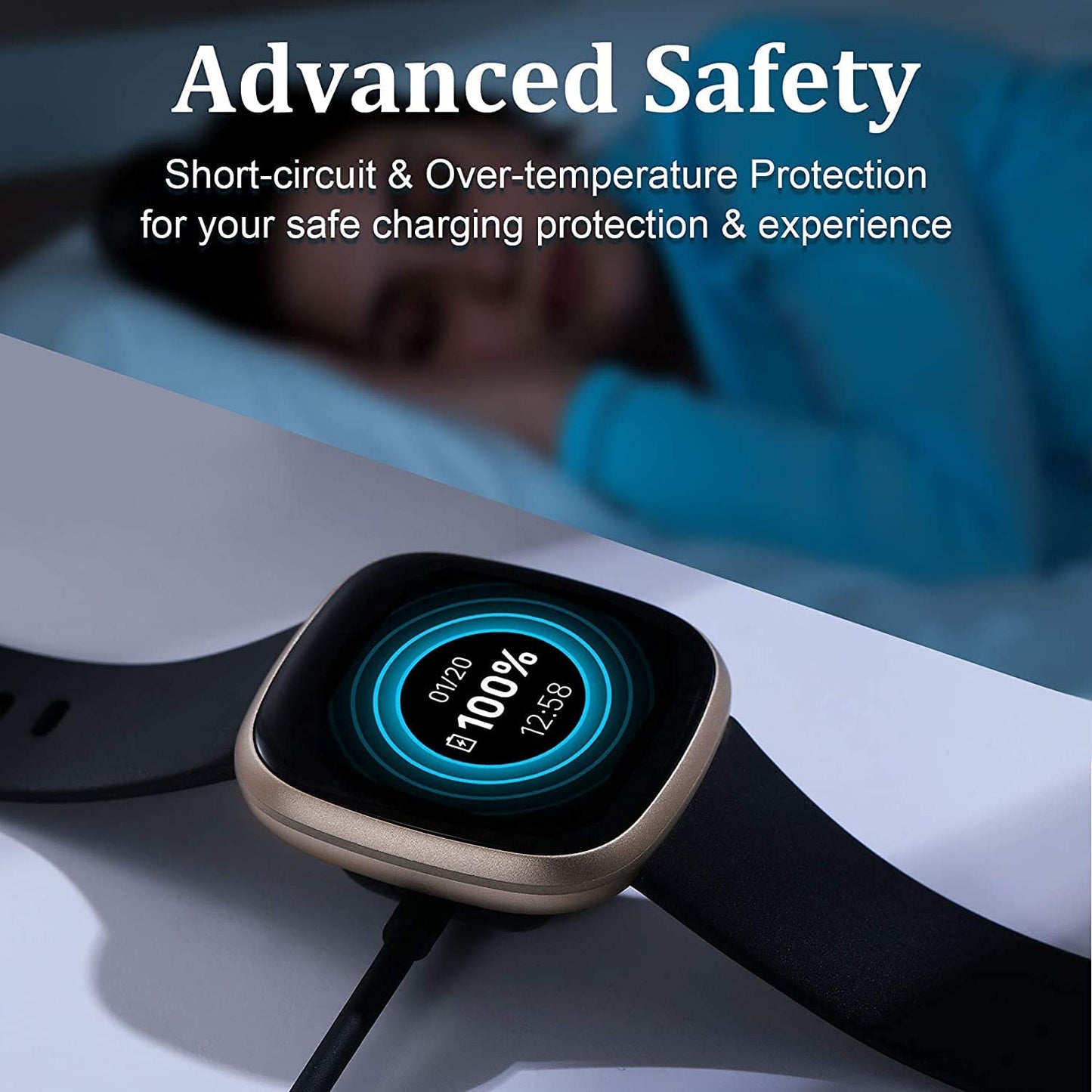 Charger for Fitbit Sense/Versa 3