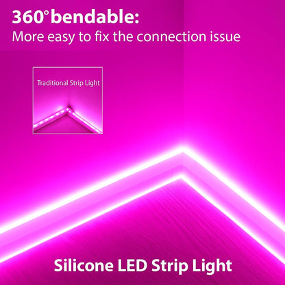 12MM THICK 220V SMD Pink Neon Rope Light