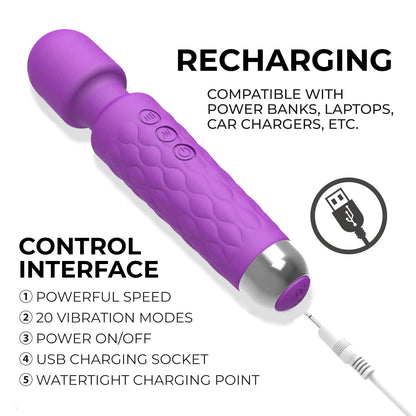 Velv ra Luxe Wand Personal Wellness Massager