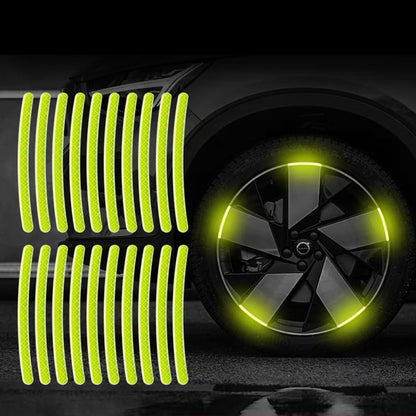Luminous Wheel Rim Stickers 20pcs for Cars