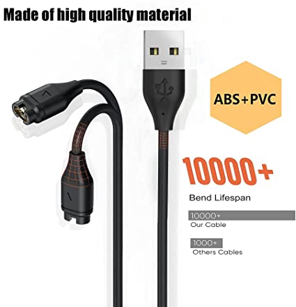 Charging Cable for Garmin Fenix 7X/7/6X/6/6S/5/5X/5S Plus,Forerunner 935,Vivoactive 3,Approach S10 S40
