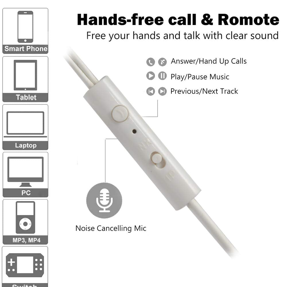 Wired Headphones Black