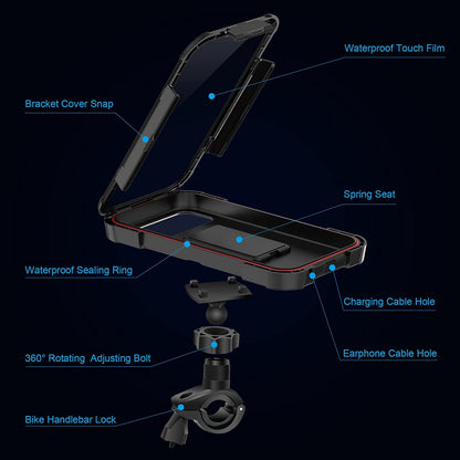 RideLock 360 Shockproof Phone Holder for Bikes