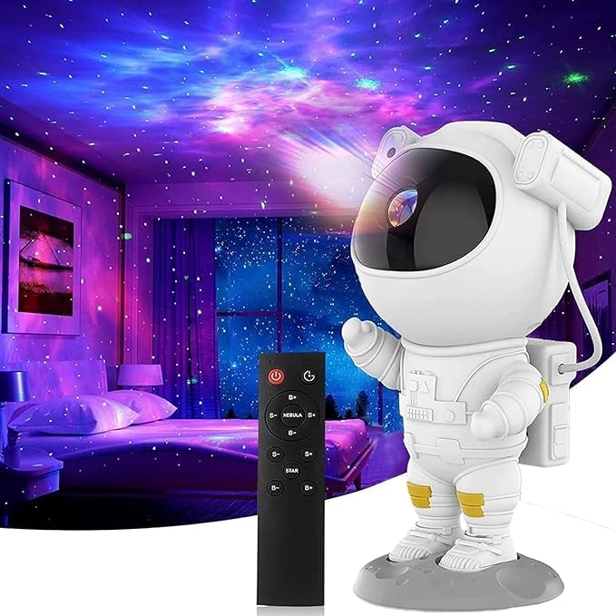 Astronaut Starry Projector 360° Adjustable Galaxy Projector Light with Remote Control Spaceman Night Light