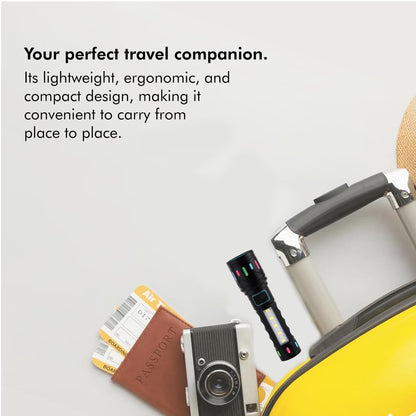 100W Type-C LED Telescopic Zoom Flashlight