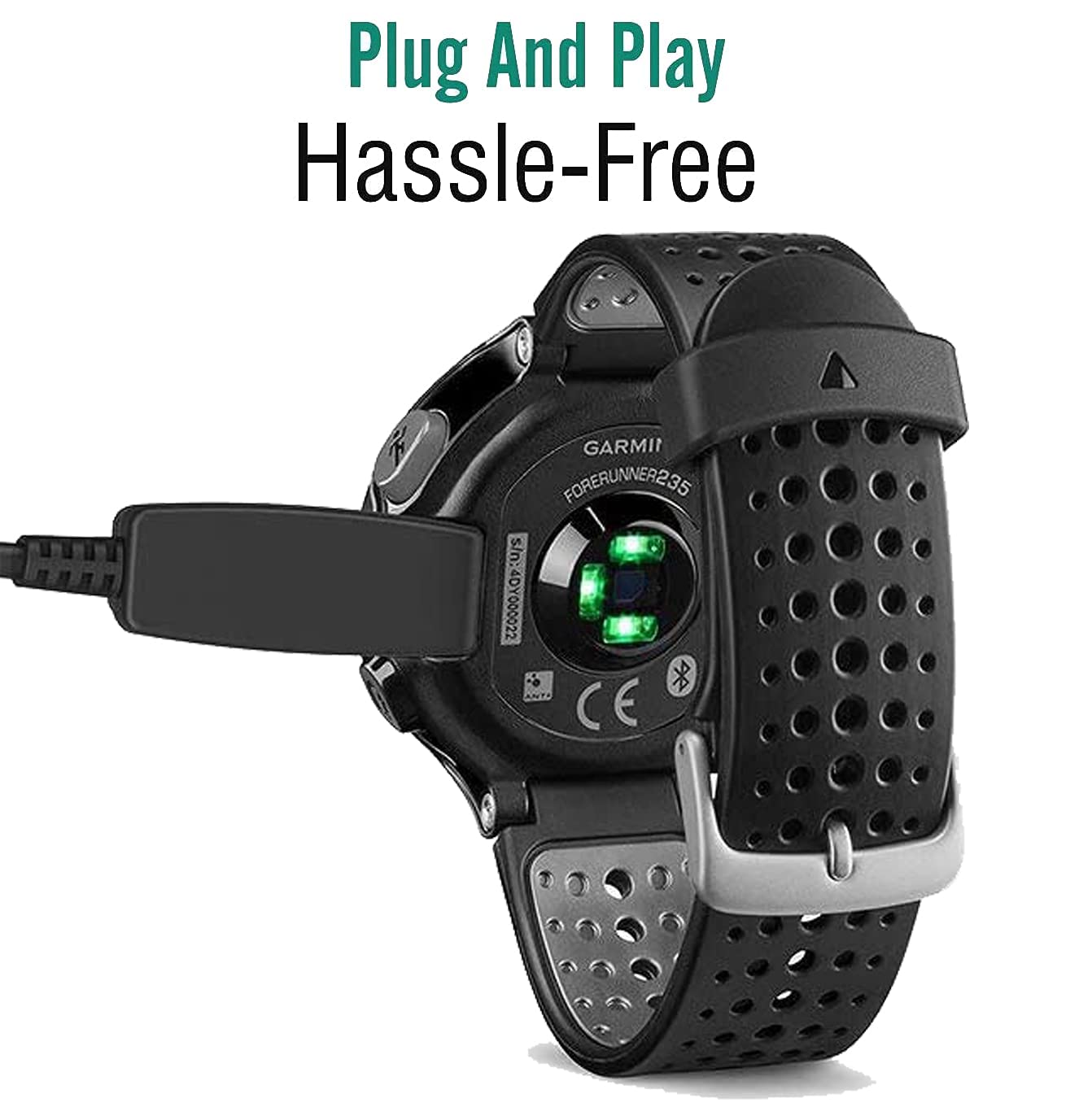 Charger  for Garmin Forerunner 35 35J 230 235 630 645 Music 735XT, Approach G10 S20, Vivo Move HR, Fore Athlete 35J