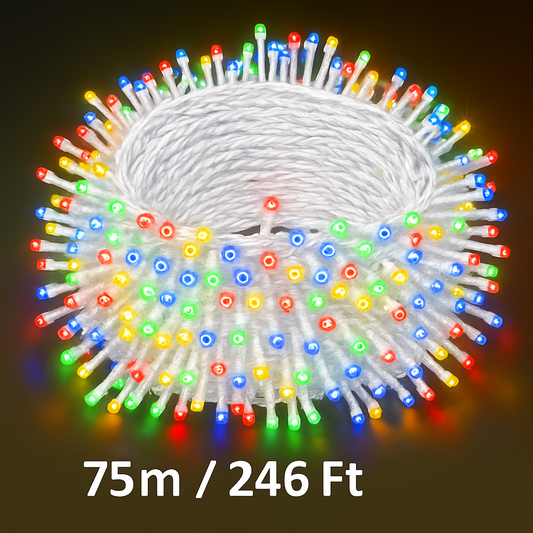 75m/246 Ft Multicolour LED Sparking Fairy Lights