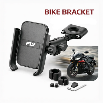 Metal Bike/scooty Phone Holder with 360° Rotation