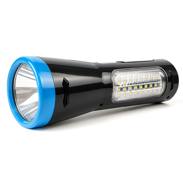 100W Laser LED Searchlight – Dual Beam (Top + 24 SMD), 6 Hrs Backup