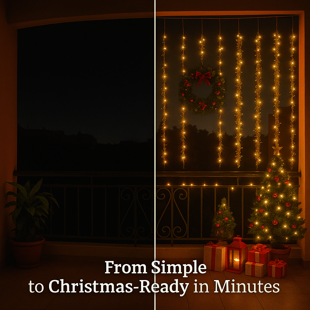 Sparkling Curtain LED String Lights