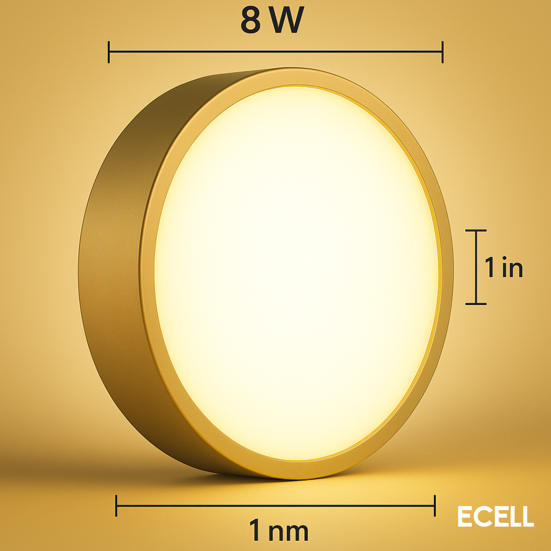 8W Surface LED Light – Warm White & White