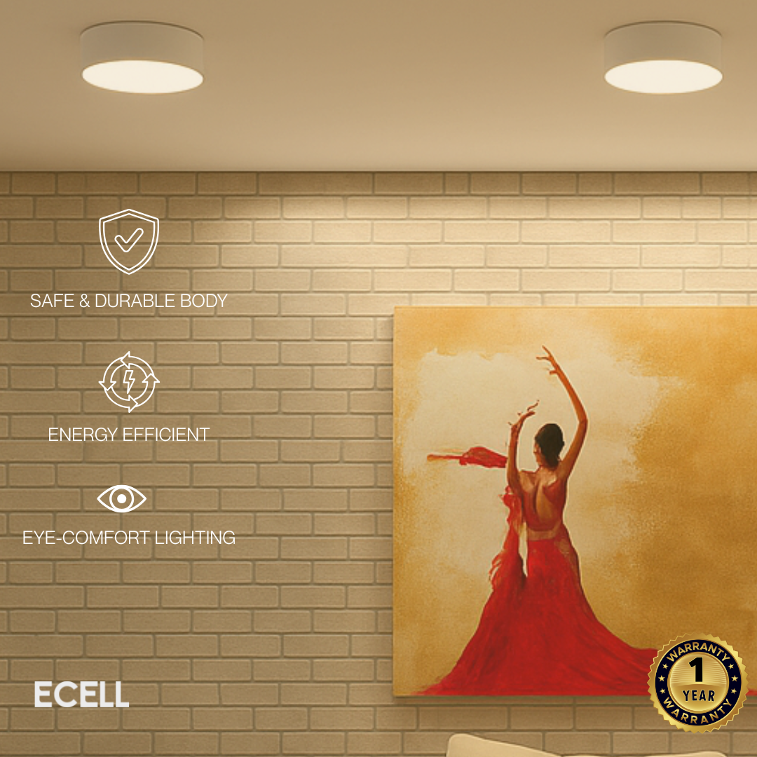 8W Surface LED Light – Warm White & White