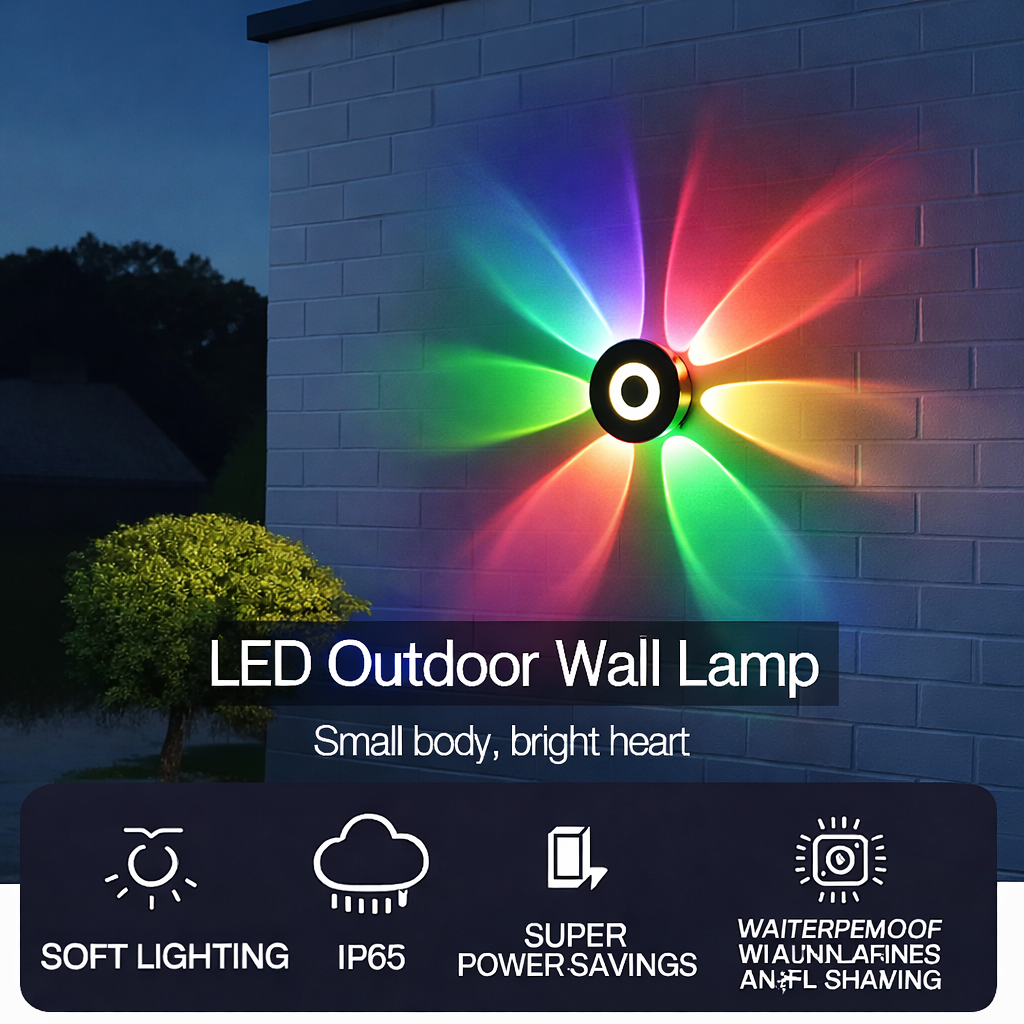 6-Way Warm White Elevation Wall Light – Architectural Outdoor Glow