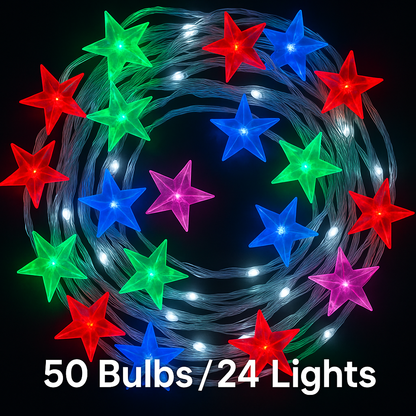 50 Bulb 24 Light Waterproof Waterfall Fairy