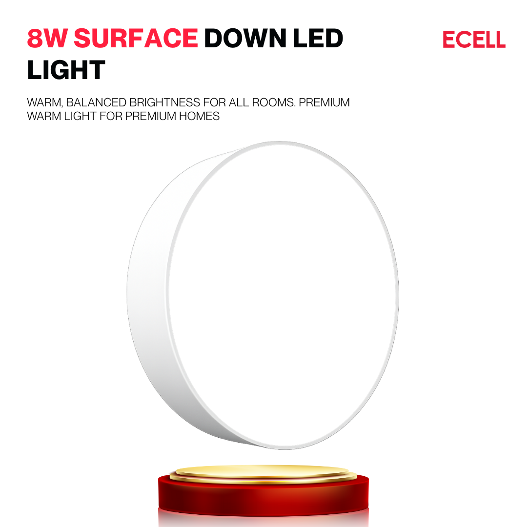 8W Surface LED Light – Warm White & White