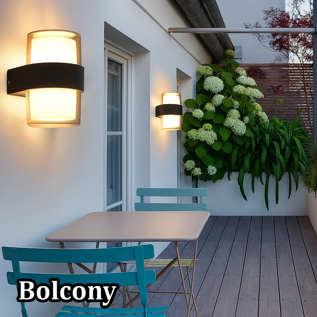 Modern Warm White Wall Light Indoor Outdoor