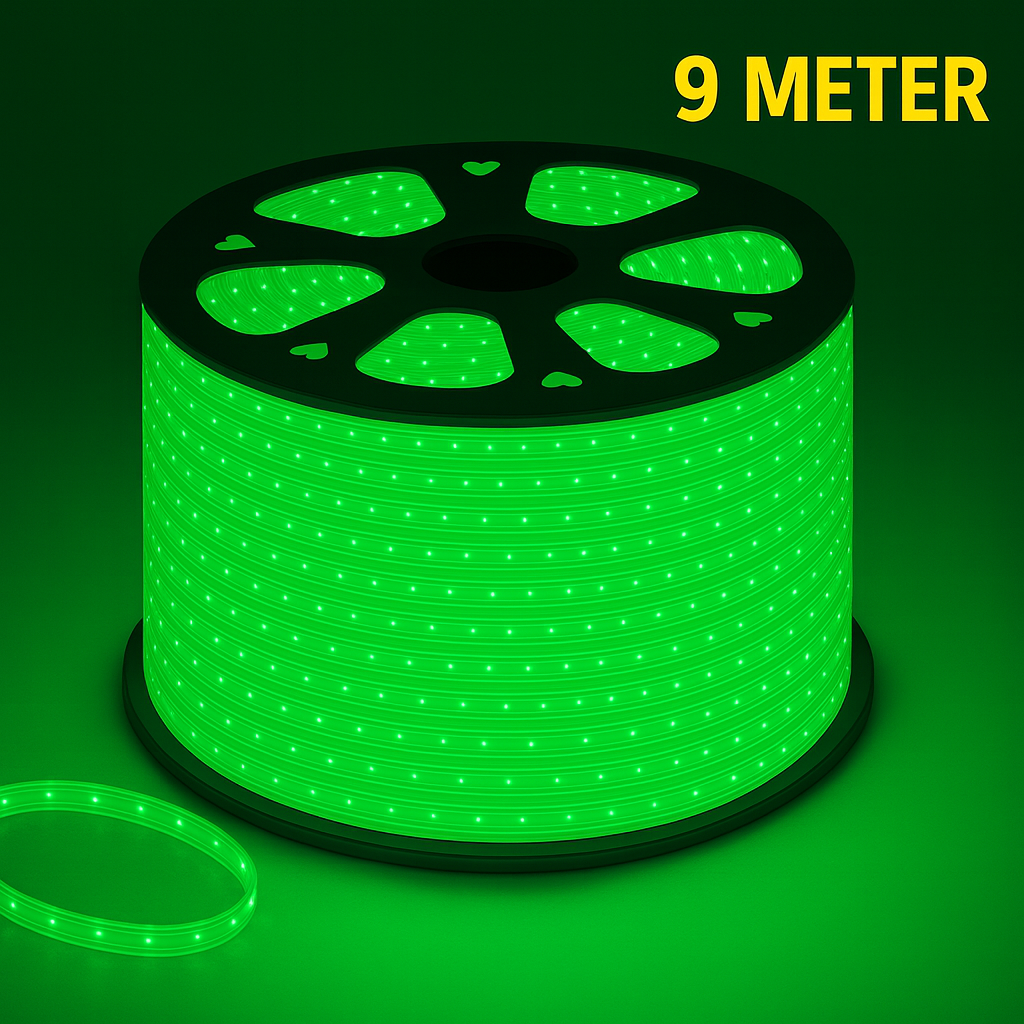 9M Green Ambient Rope Light