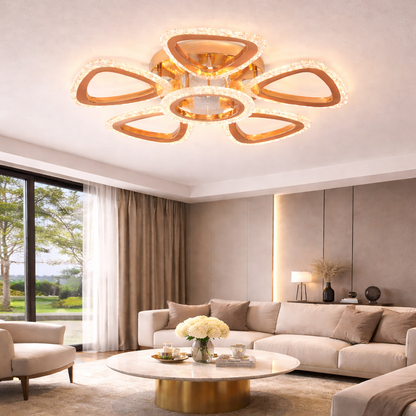 Triangular Petal LED Jhumar – 500mm (20 Inch)