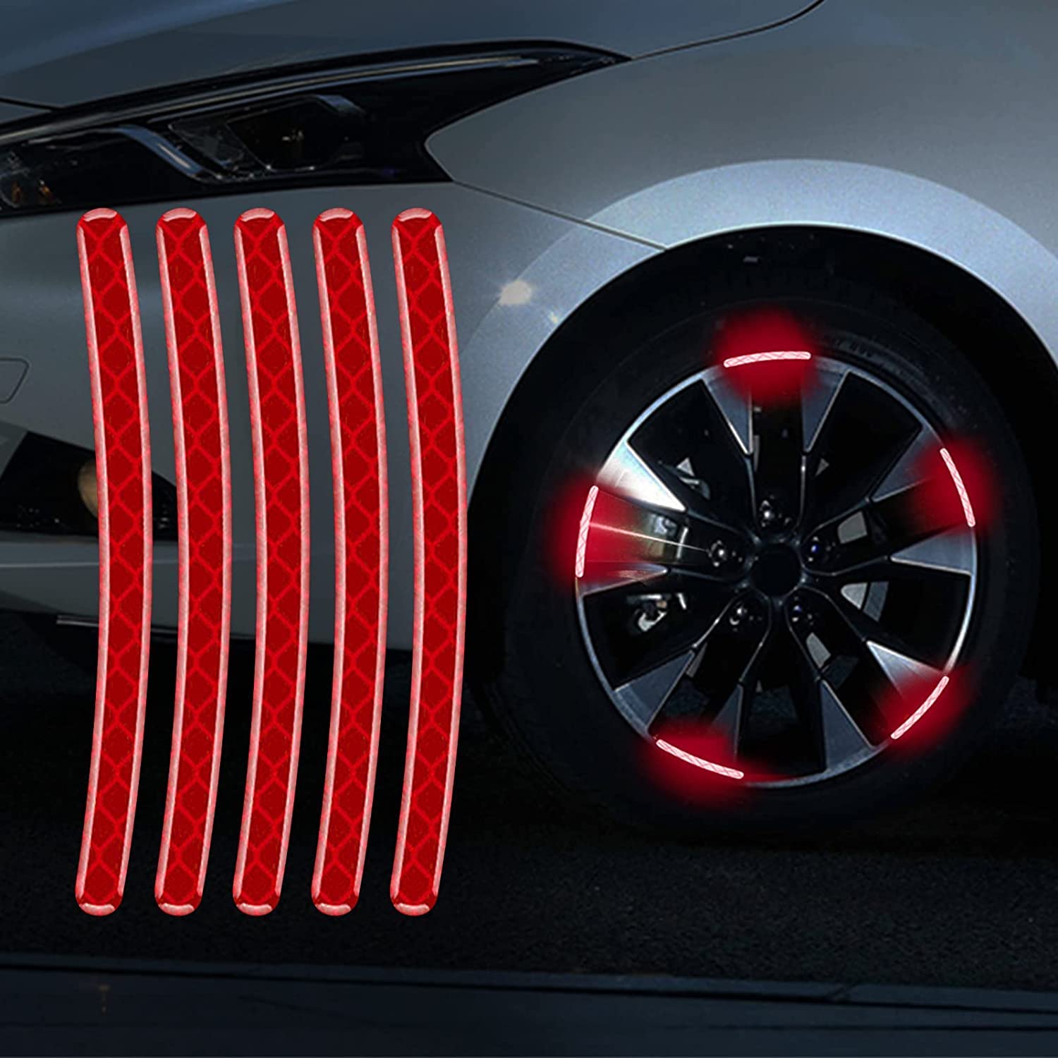 Neon Sticker Rims Luminous Wheel Rim Stickers 20pcs for Cars – ECellStreet