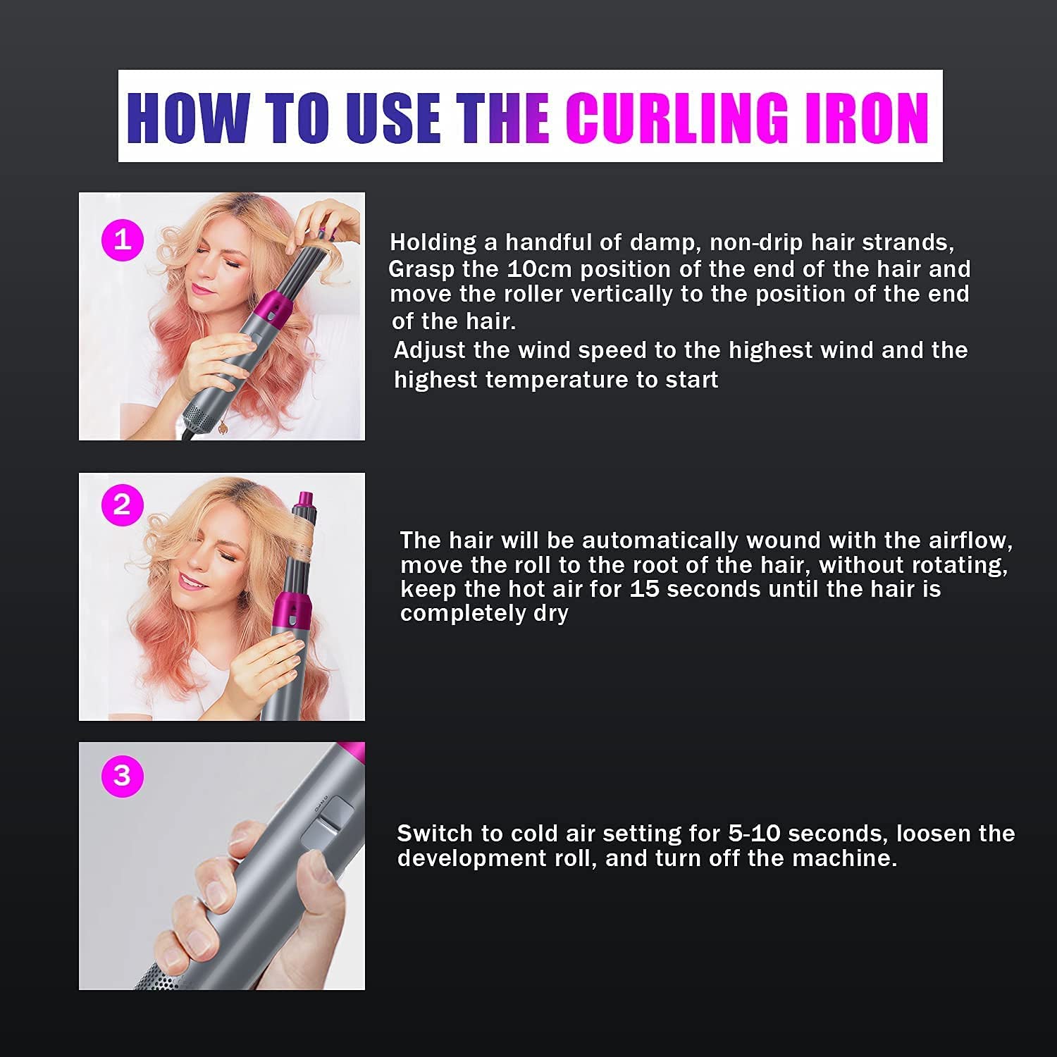 5-in-1 Hair Dryer Air Brush Styler