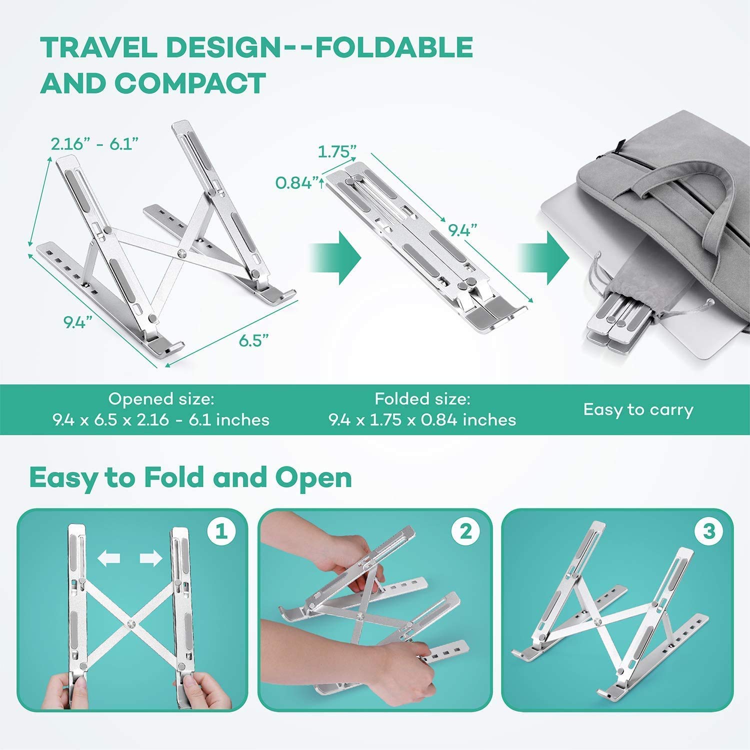 Adjustable Laptop Stand Holder Built