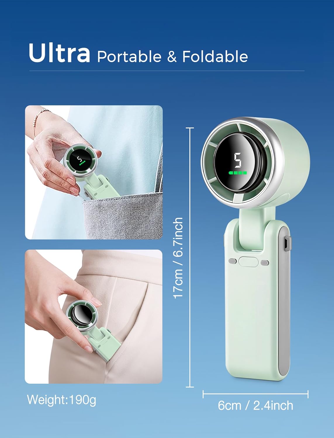 Vento Mini Fan – Foldable Turbo Cooling Fan