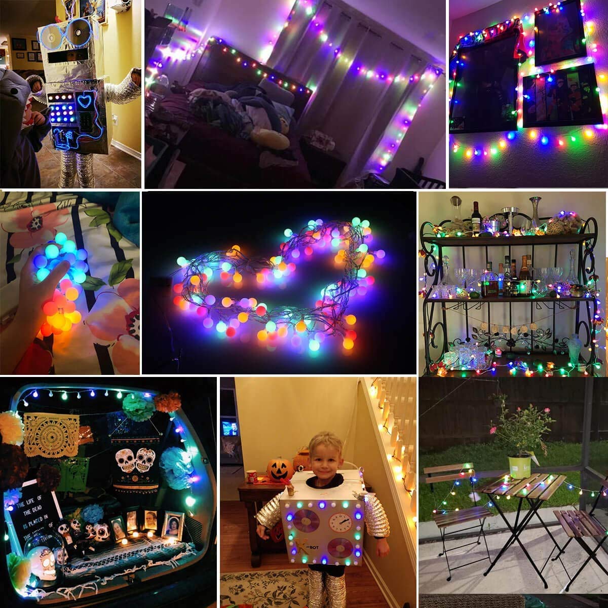 Bubble Ball String Lights Festive Party Lighting