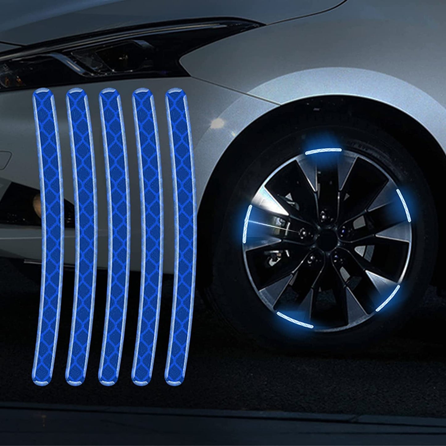 Luminous Wheel Rim Stickers 20pcs for Cars