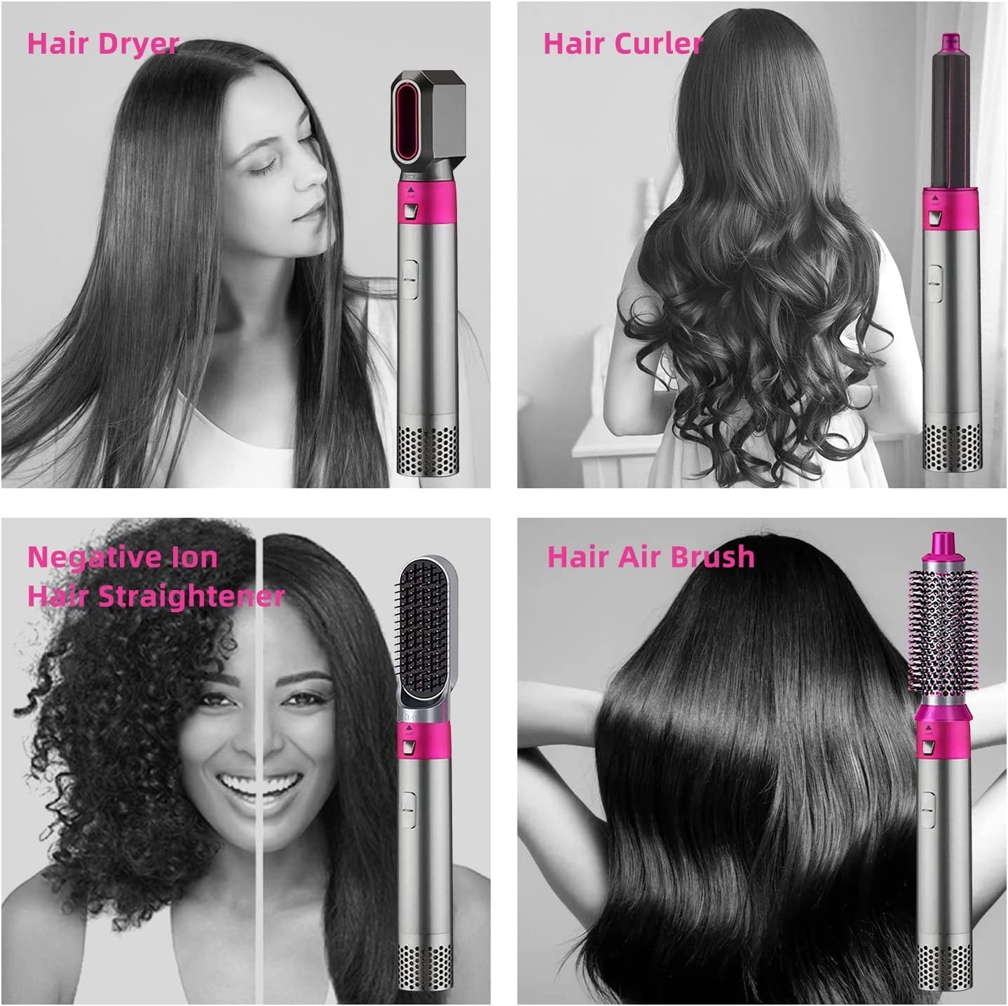 5-in-1 Hair Dryer Air Brush Styler