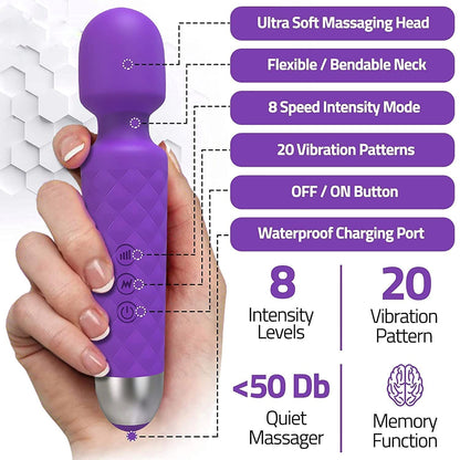 Velv ra Luxe Wand Personal Wellness Massager