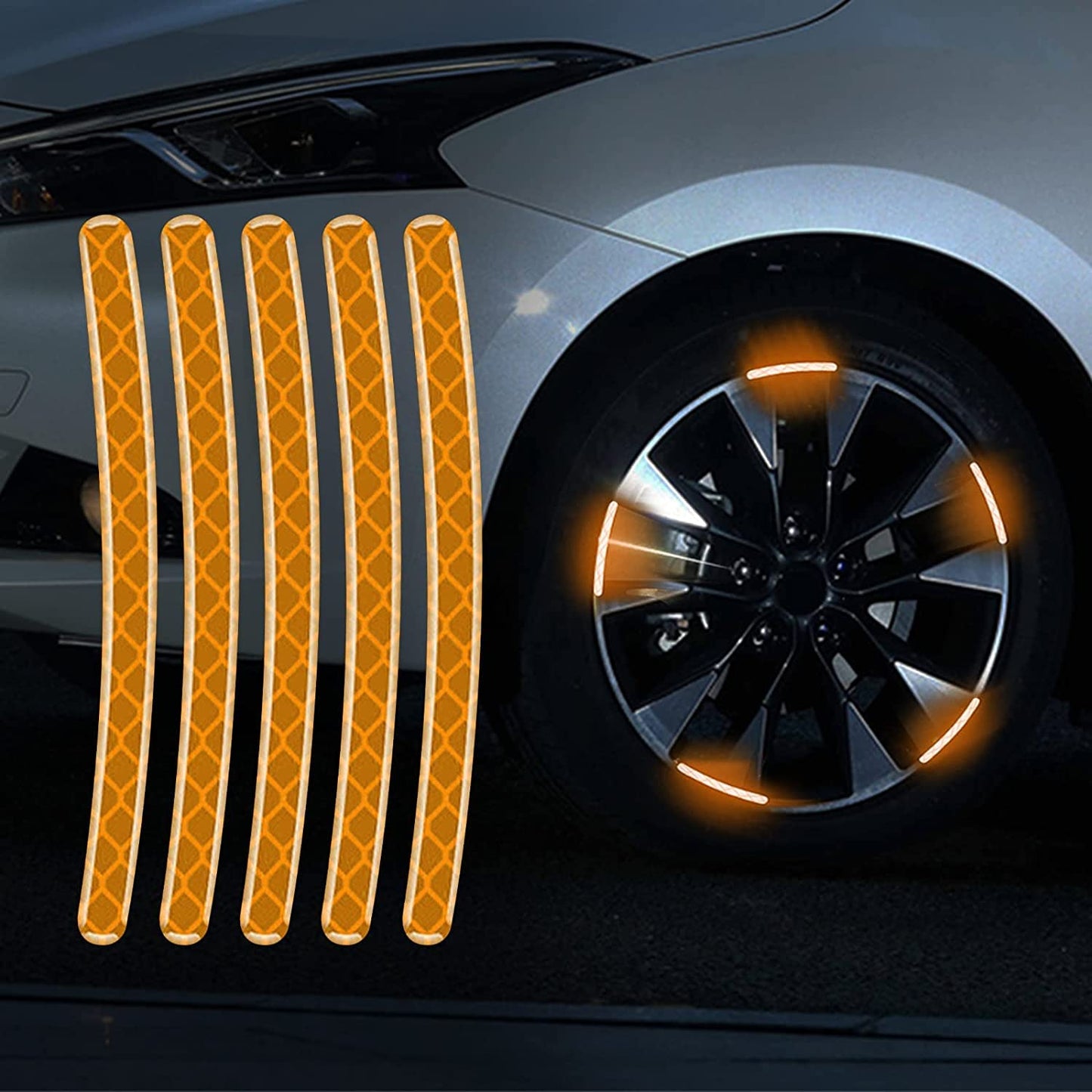 Luminous Wheel Rim Stickers 20pcs for Cars