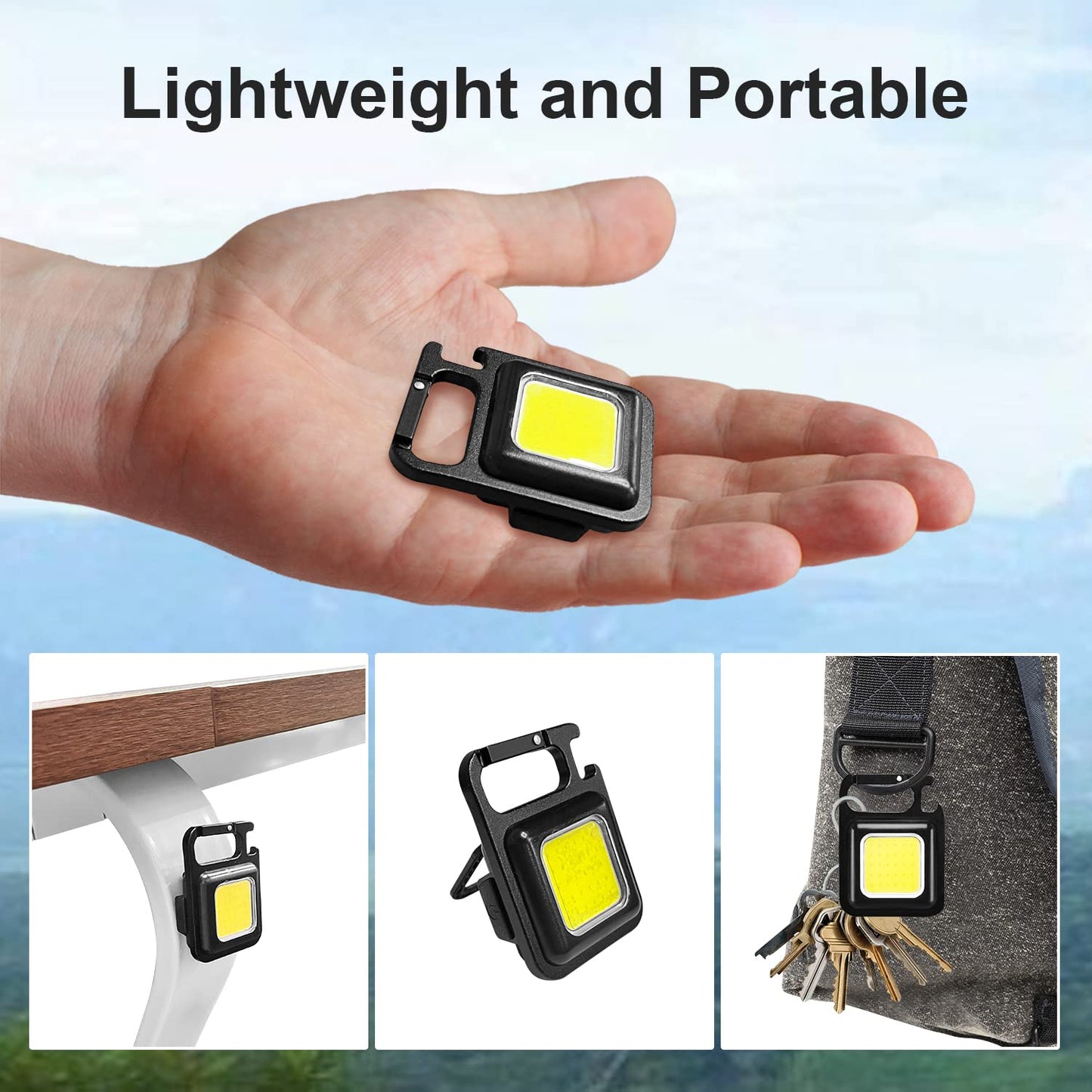 Multifunctional Keychain Mini LED Light