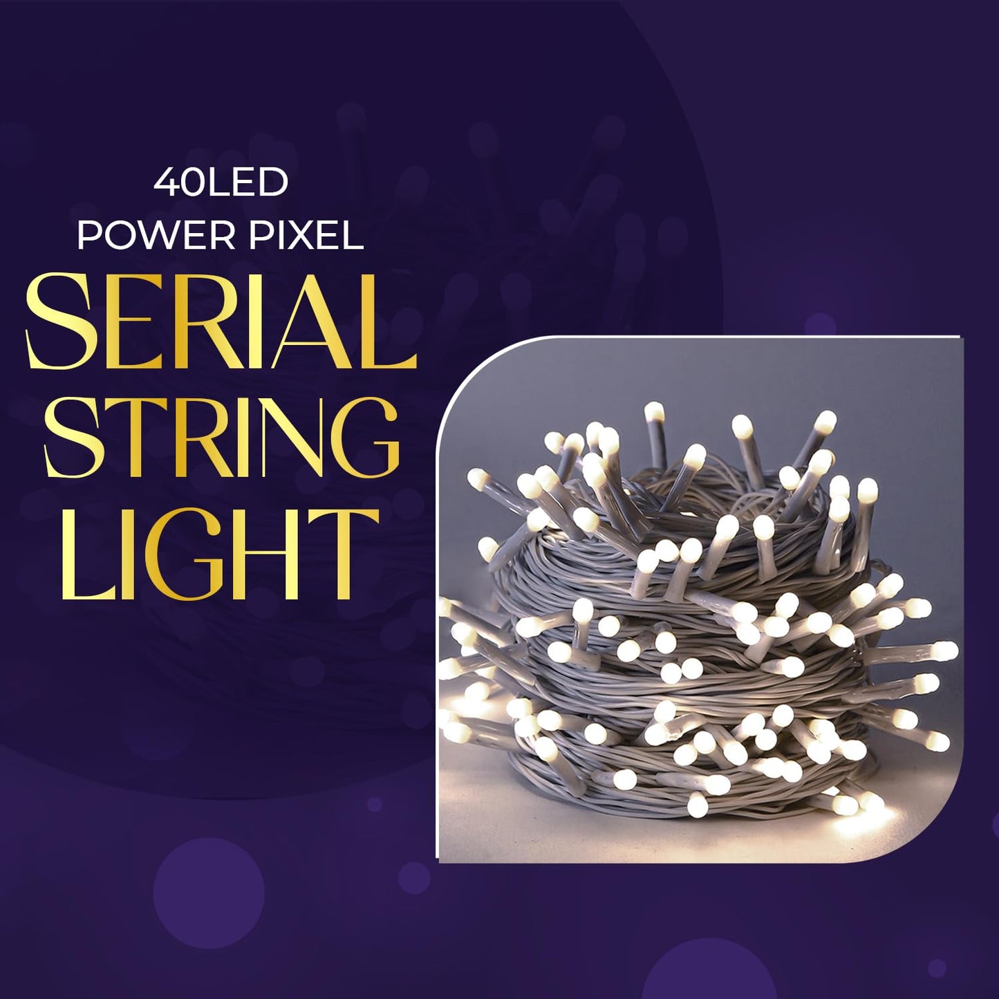 12M 40 LED decorative string lights