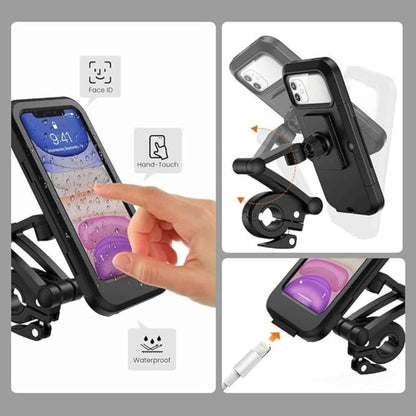 MotoGrip Max Waterproof Shock Absorbing Phone Holder