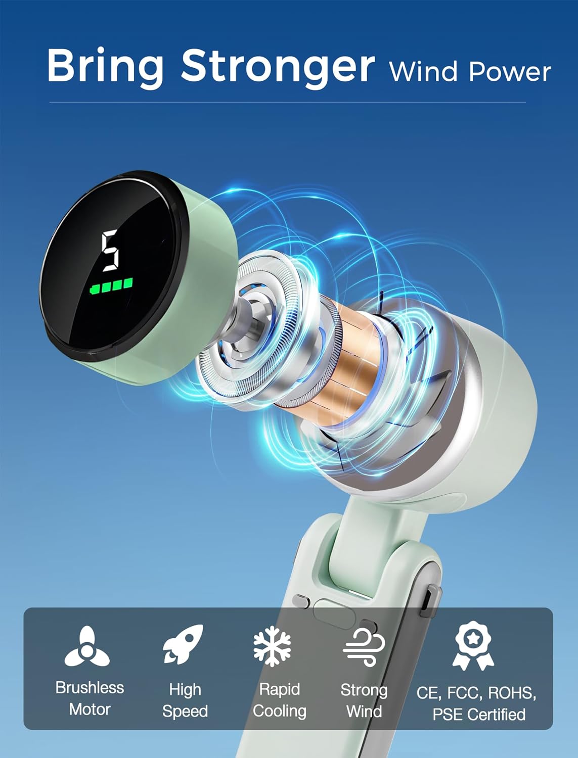 Vento Mini Fan – Foldable Turbo Cooling Fan