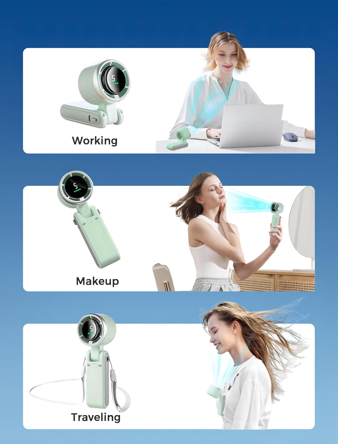 Vento Mini Fan – Foldable Turbo Cooling Fan