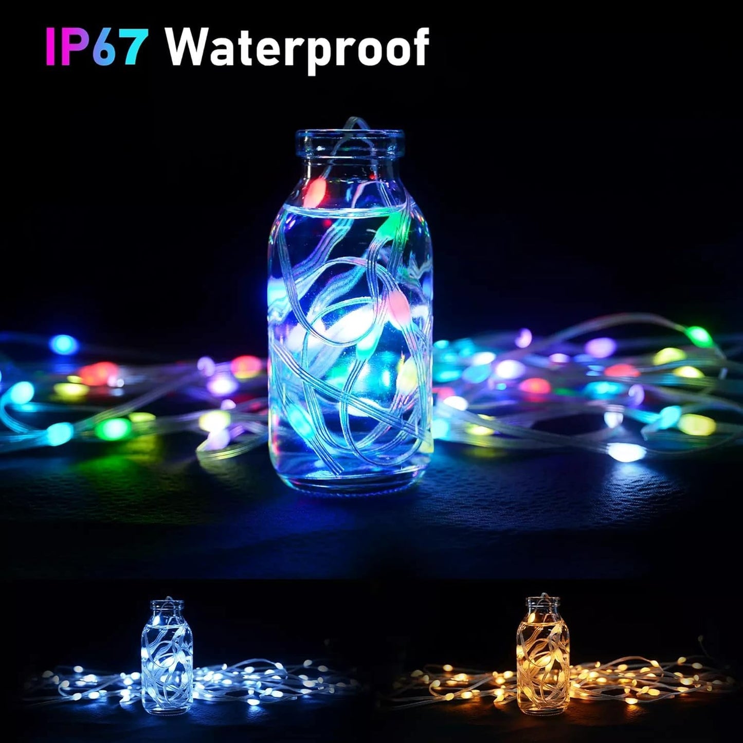 8m Waterproof LED Fairy Lights Music Sync